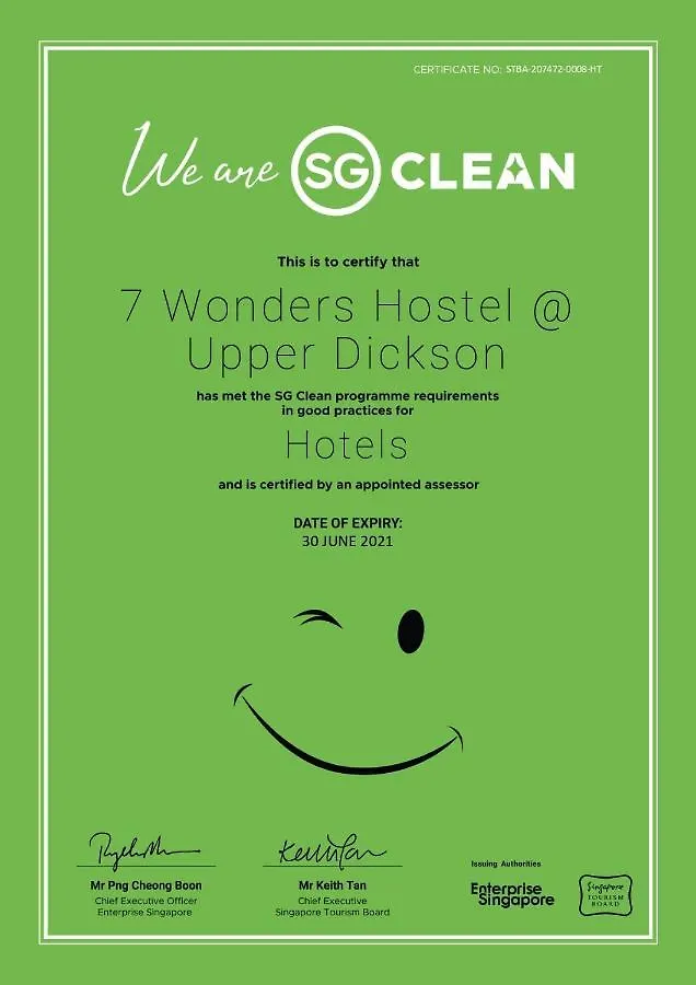 7 Wonders Hostel At Upper Dickson Singapur